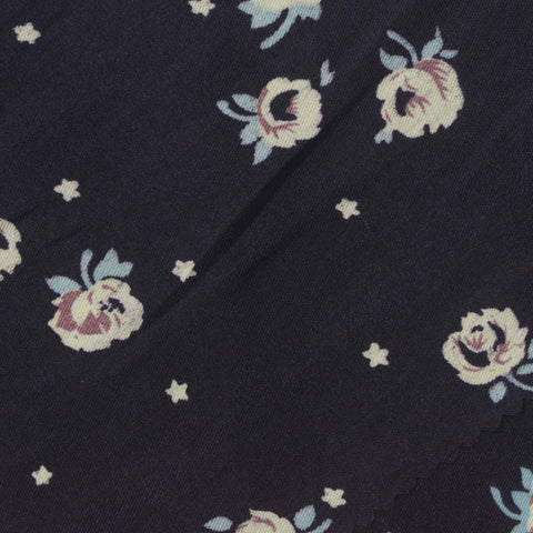 Cream Roses Woven, Polyester