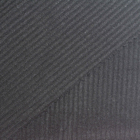 Charcoal Rib Knit, Viscose-Poly