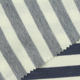 Navy Horizontal-Stripe French Terry, Viscose-Poly — photo 2