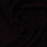 Dark Red Marl Rib Knit, Poly-Viscose — photo 2