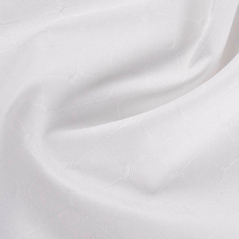 White Diamond Jacquard, Poly-Cotton