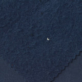 Brushed Polyester Stretch French Terry Fabric, 255 gsm — Navy — photo 2