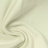 Cotton Stretch Rib Knit Fabric, 380 gsm, 115 cm — Yellow — photo 2