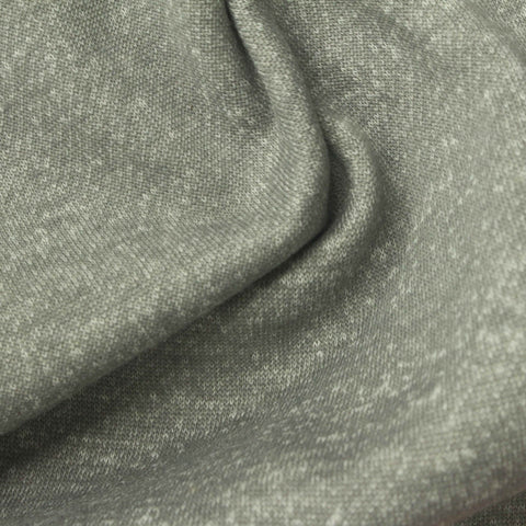 Light Grey Fine-Marl French Terry, Poly-Cotton
