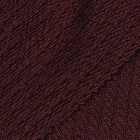 Polyester Viscose Stretch Rib Knit Fabric, 320 gsm, 180 cm — Red