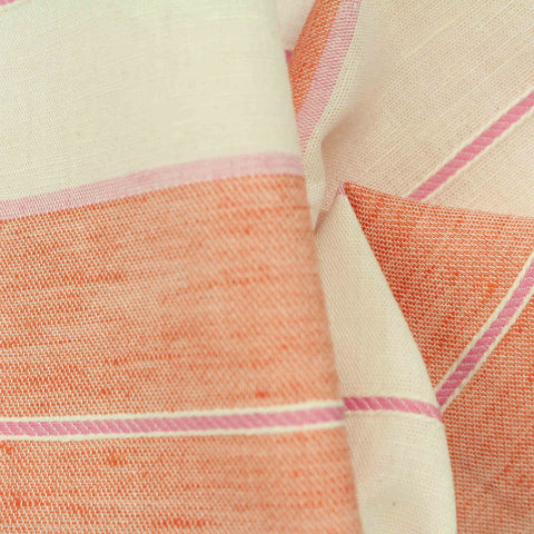 Orange Horizontal-Stripe Woven