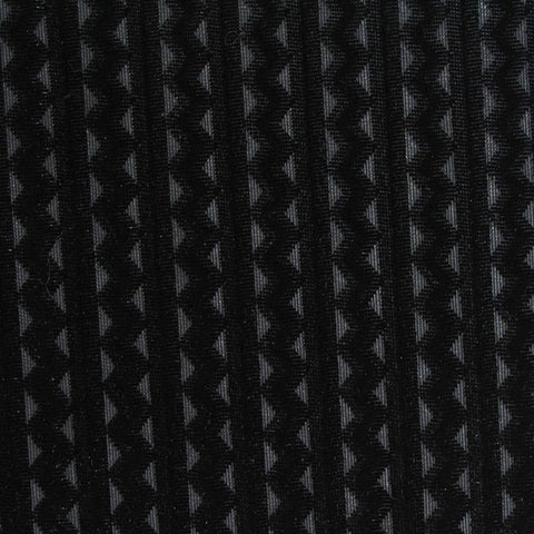 Black Wavy-Stripe Rib Knit, Polyester