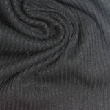 Dark Grey Marl Rib Knit, Poly-Viscose — photo 2