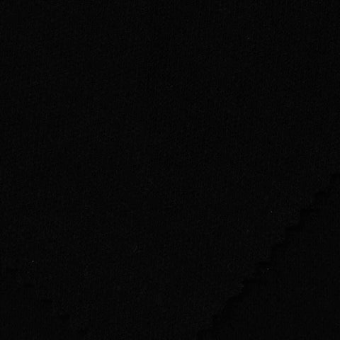 Interlock Knit Fabric, 270 gsm, 170 cm — Black