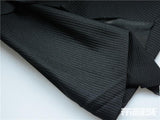 Polyester Stretch Knit Fabric, 280 gsm, 150 cm — Black — photo 2