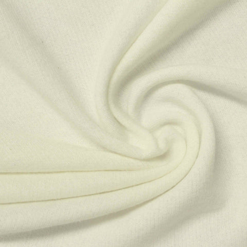 Polyester Cotton French Terry Fabric, 229 gsm, 150 cm — Beige