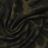 Dark Green Leopard Interlock Knit, Viscose — photo 2
