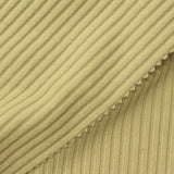 Brushed Polyester Viscose Stretch Rib Knit Fabric, 320 gsm, 155 cm — Khaki — photo 2