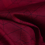 Red Geometric-Diamond Twill, Cotton — photo 2
