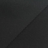 Polyester Cotton Stretch Interlock Knit Fabric, 370 gsm, 155 cm — Black — photo 2