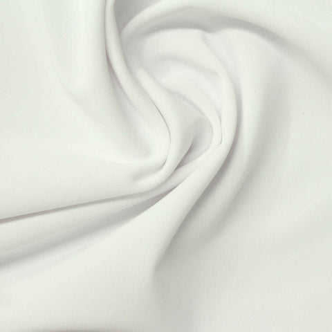 Polyester Stretch Warp Knit Fabric, 230 gsm, 165 cm — White