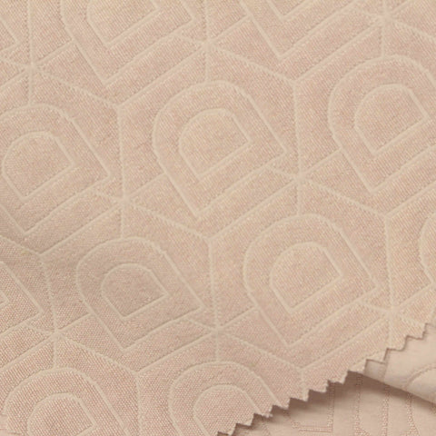 Beige Tone-on-Tone Jacquard, Polyester, 250 gsm