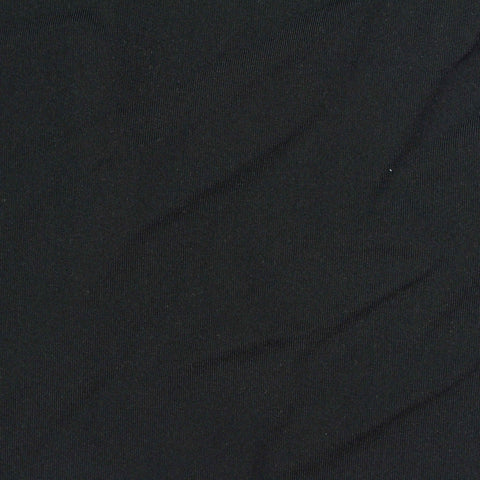Nylon Stretch Jersey Knit Fabric, 190 gsm, 150 cm — Black