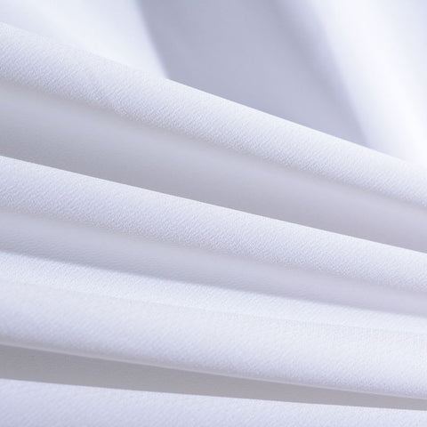 100% Polyester Chiffon Fabric, 120 gsm, 150 cm — White