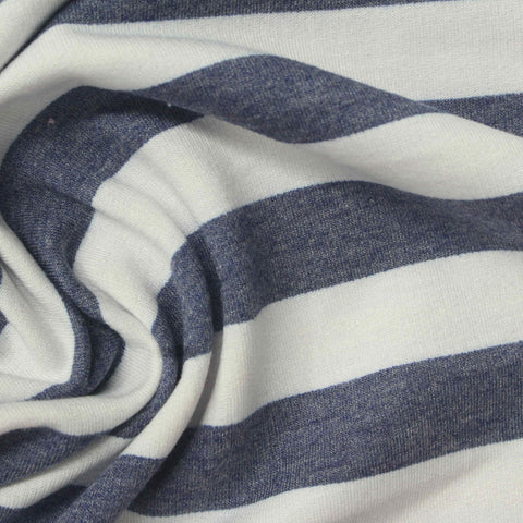 Grey-Blue Marl French Terry, Viscose
