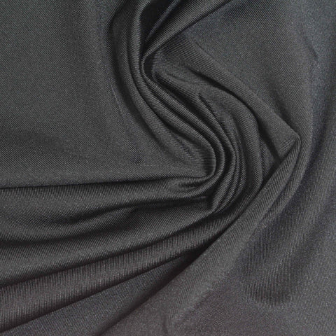 Polyester Stretch Milk Silk Knit Fabric, 180 gsm, 172 cm — Grey