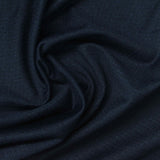 Dark Blue Tone-on-Tone Jersey Knit, Polyester — photo 2