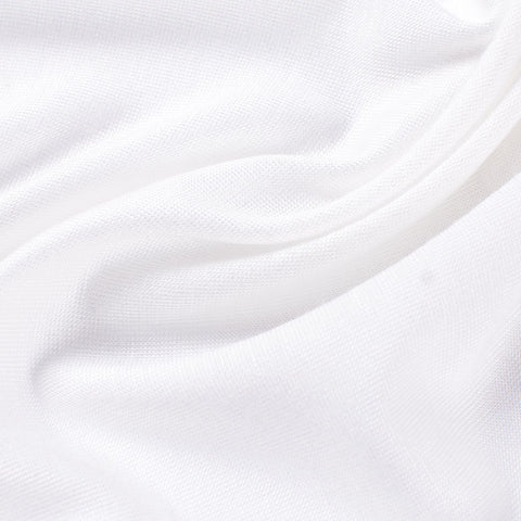 100% Viscose Jersey Knit Fabric, 135 gsm, 155 cm — White