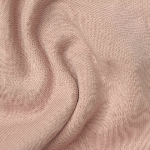 Brushed Cotton Polyester French Terry Fabric, 290 gsm, 180 cm — Beige