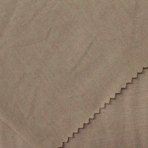 Light Brown Marl Jersey Knit, Polyester, 175 gsm