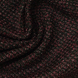Burgundy Marl Interlock Knit, Polyester — photo 2