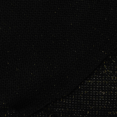 Black Marl Chunky Knit, Polyester, 170 gsm
