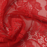 Red Floral Lace, Nylon-Spandex — photo 2