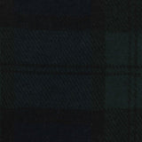 Dark Green Plaid Knit, Poly-Viscose — photo 2