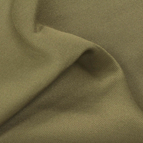 100% Polyester Scuba Knit Fabric, 355 gsm, 165 cm — Khaki