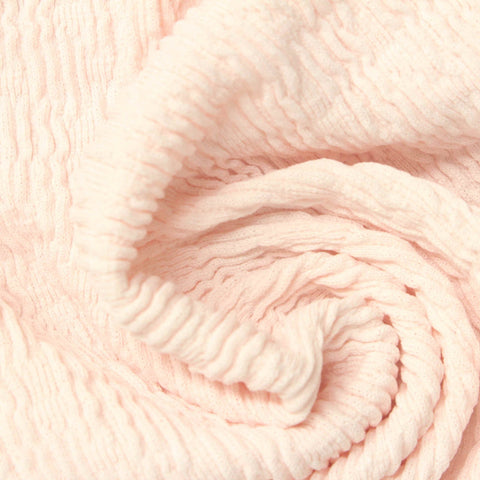 Polyester Stretch Crepe Fabric, 240 gsm, 145 cm — Pink