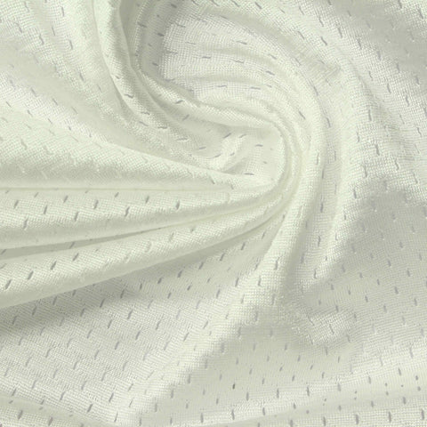 Cream Tone-on-Tone Mesh, Polyester, 170 gsm