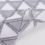 Black Geometric-Triangle Knit, Polyester — photo 2