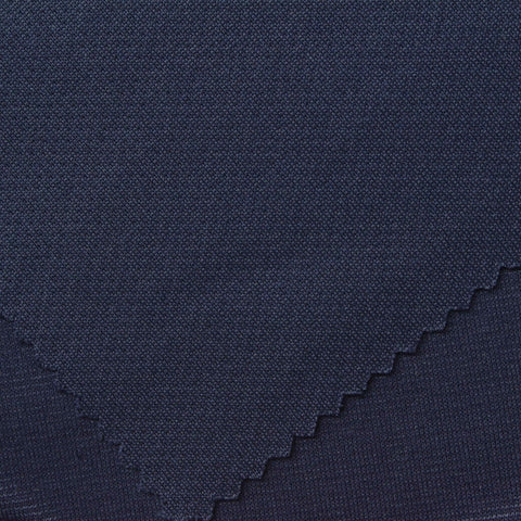 Polyester Cotton Mesh Fabric, 230 gsm — Navy