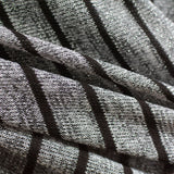 Black Stripes Chunky Knit, Viscose-Poly — photo 2