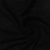 Black Marl Jersey Knit, Cotton-Linen — photo 2