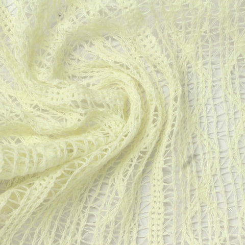 Polyester Cotton Lace Fabric, 140 gsm, 145 cm — Yellow