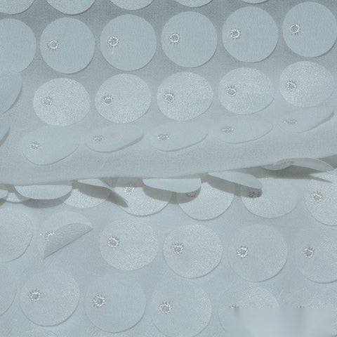 Light Grey Dots Woven, Polyester
