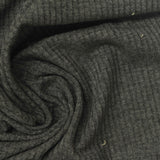 Polyester Viscose Stretch Rib Knit Fabric, 213 gsm, 148 cm — Grey — photo 2