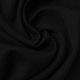 100% Polyester Interlock Knit Fabric, 173 gsm, 170 cm — Black — photo 2