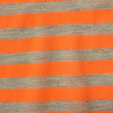 Orange Horizontal-Stripe Knit, Poly-Metallic — photo 2