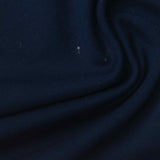 Brushed Polyester Viscose Stretch Scuba Knit Fabric, 330 gsm — Navy — photo 2