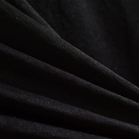 Jacquard 100% Polyester Knit Fabric, 278 gsm, 150 cm — Black