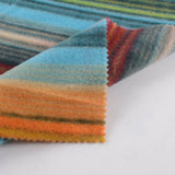 Blue Horizontal-Stripe Knit, Polyester — photo 2