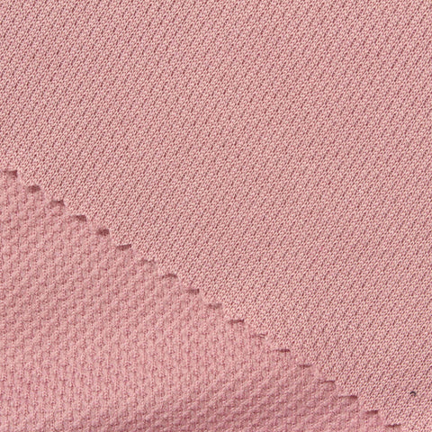 100% Polyester Piqué Knit Fabric, 200 gsm, 165 cm — Pink