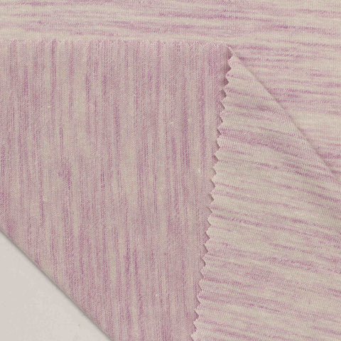 Light Purple Marl Jersey Knit, Viscose-Poly